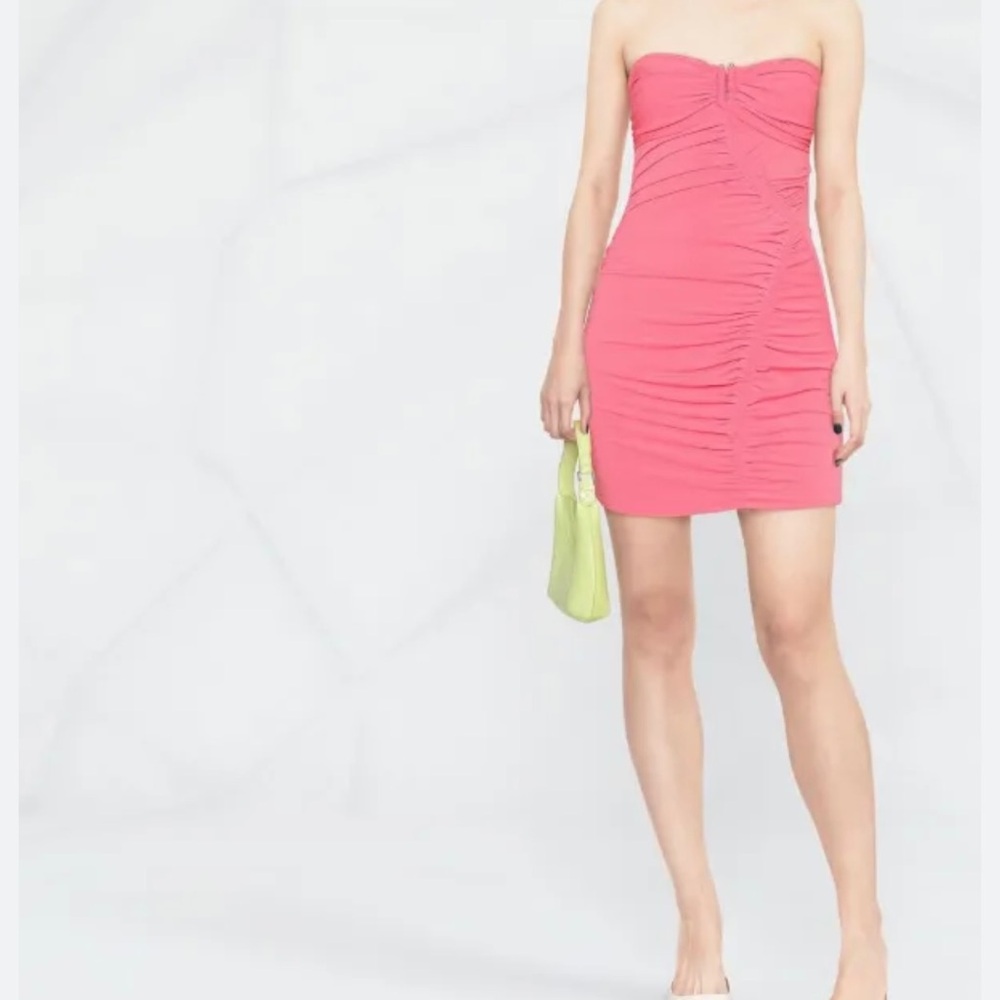Self - Portrait Pink Strapless Dress - Picture 3 of 7